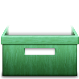 Wooden Stack Green Icon 256x256 png